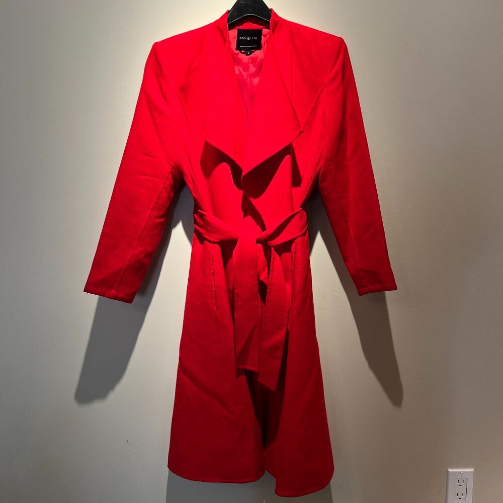 Ron Leal 100% Wool Wrap Trench Coat. Canadian - Sz 6. Made in Italy. Used; Good